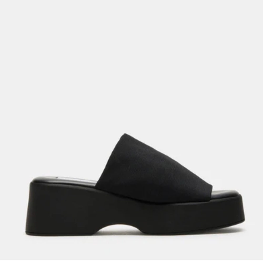 Last Chance - all unsold items will be donated. Steve Madden Black Platforms
